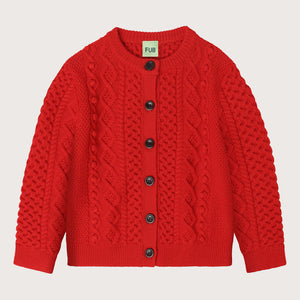 Women's Aran Cardigan - 100% Merino (Teens-Womens S) *Arriving 2026
