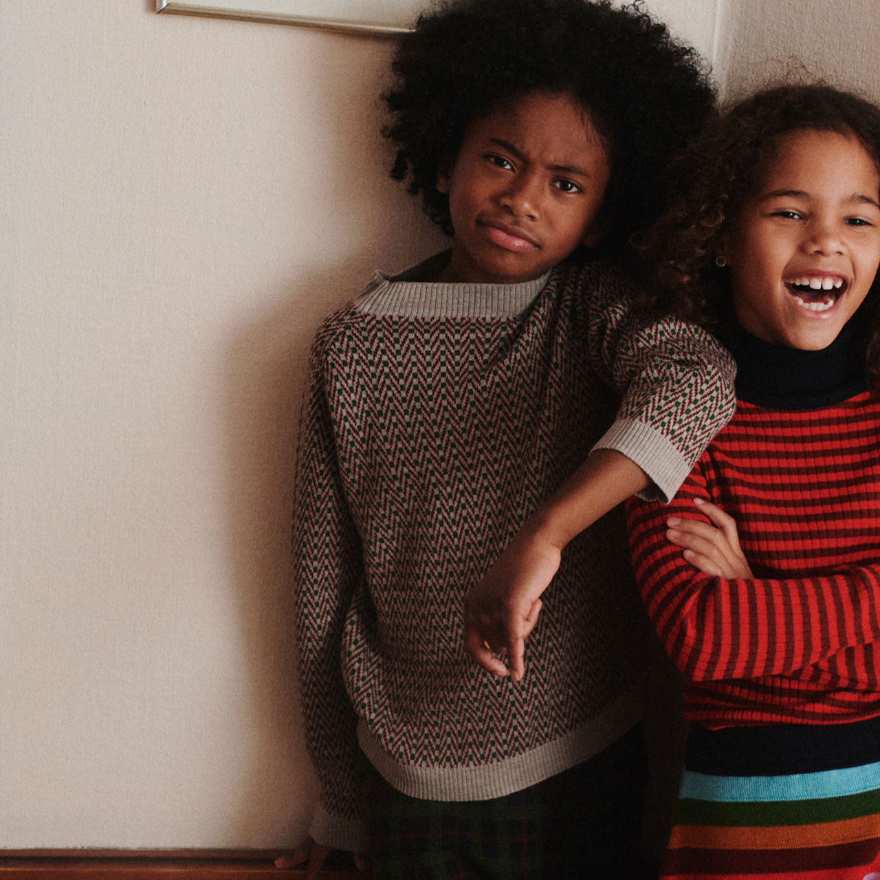 Herringbone Sweater - 100% Merino - Oat Melange (2-12y+ Teen/Womens' XS) *Arriving 2026