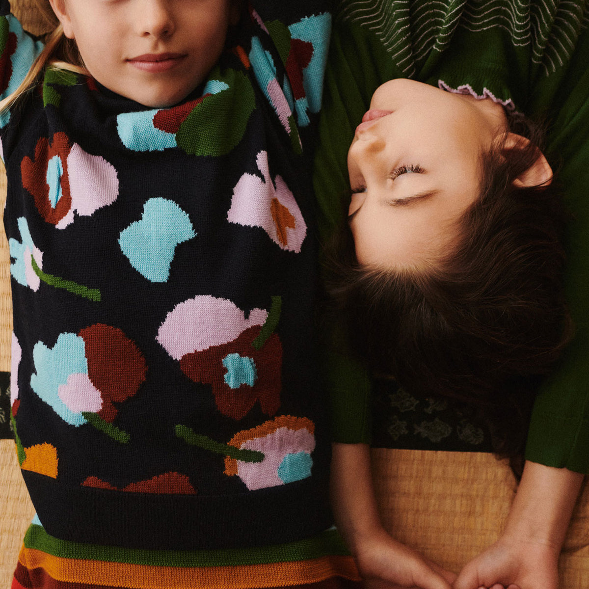 Jacquard Sweater - 100% Merino - Navy Melange (Teens-Womens S) *Arriving 2026