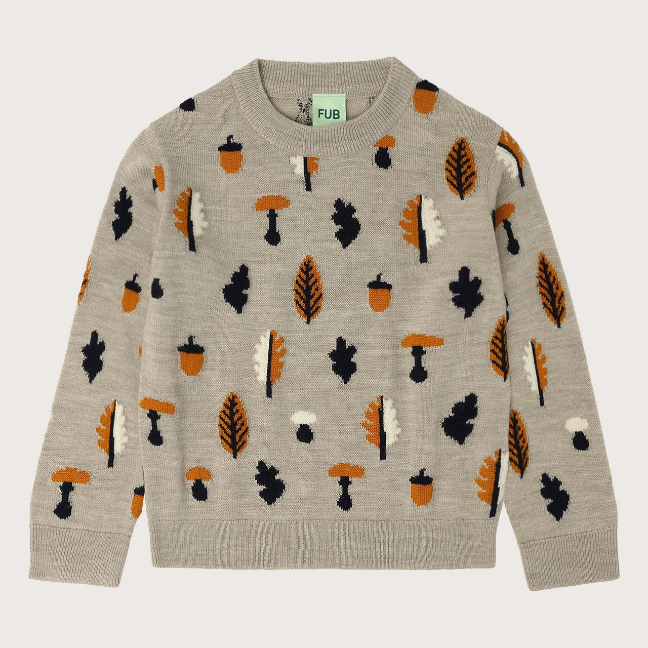 Jacquard Sweater - 100% Merino - Oat Melange (2-8y) *Arriving 2026