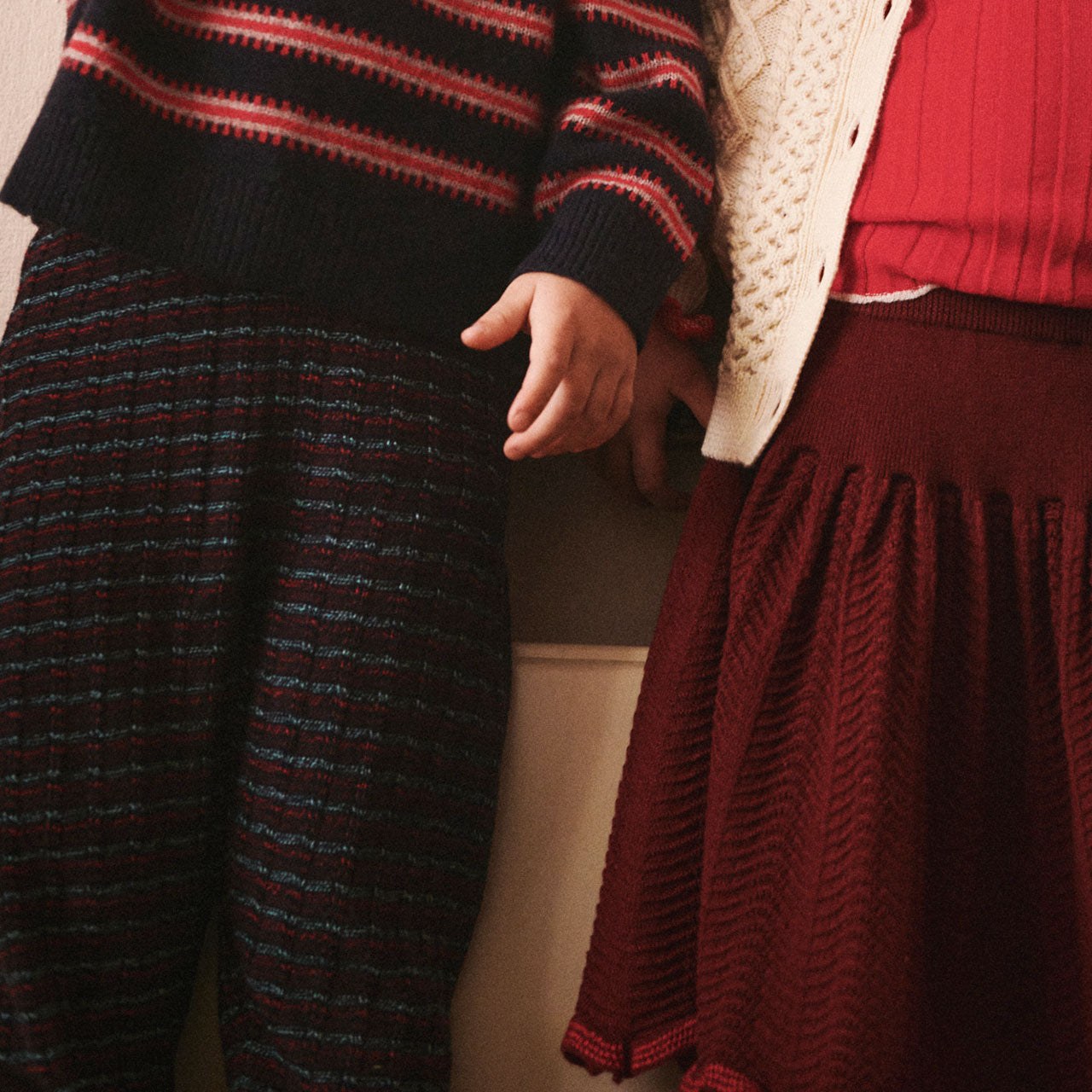 Knitted Pants - 100% Merino - Melange Stripes (2-12y+ Teen/Womens XS) *Arriving 2026