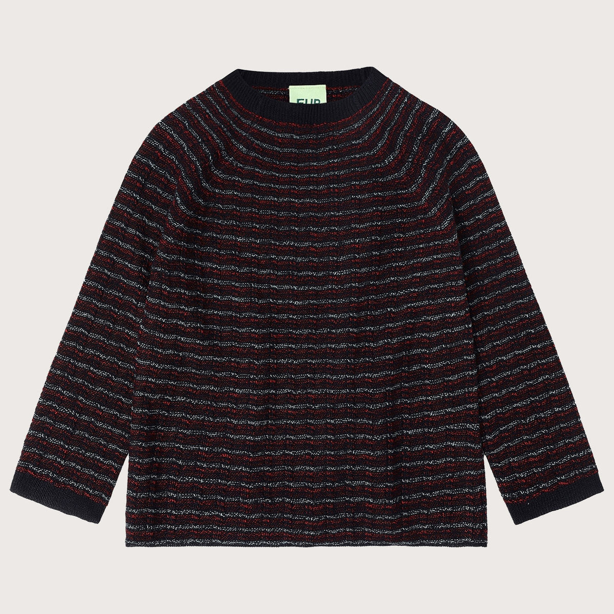 Crewneck Sweater - 100% Merino - Melange Stripes (2-12y+ Teen/Womens' XS) *Arriving 2026