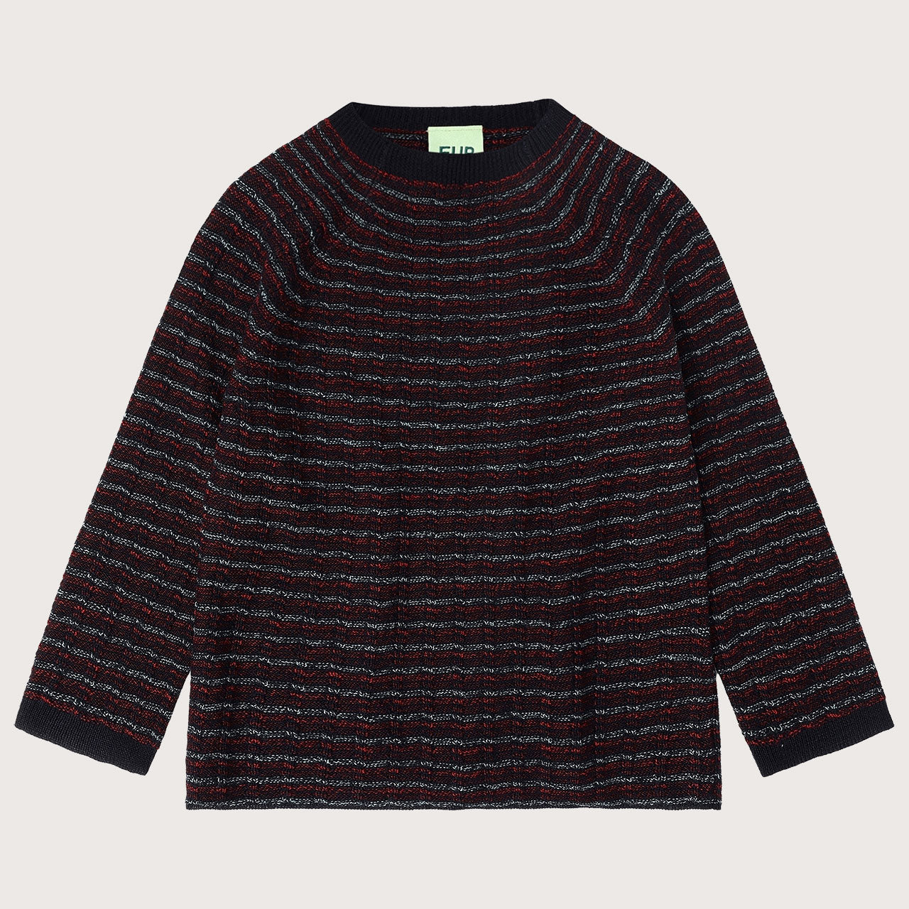 Crewneck Sweater - 100% Merino - Melange Stripes (2-12y+ Teen/Womens' XS) *Arriving 2026