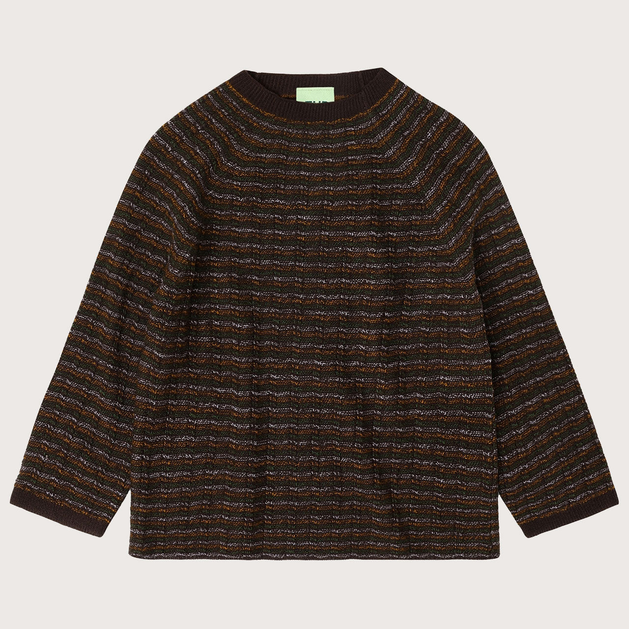 Crewneck Sweater - 100% Merino - Melange Stripes (2-12y+ Teen/Womens' XS) *Arriving 2026