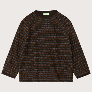 Crewneck Sweater - 100% Merino - Melange Stripes (2-12y+ Teen/Womens' XS) *Arriving 2026