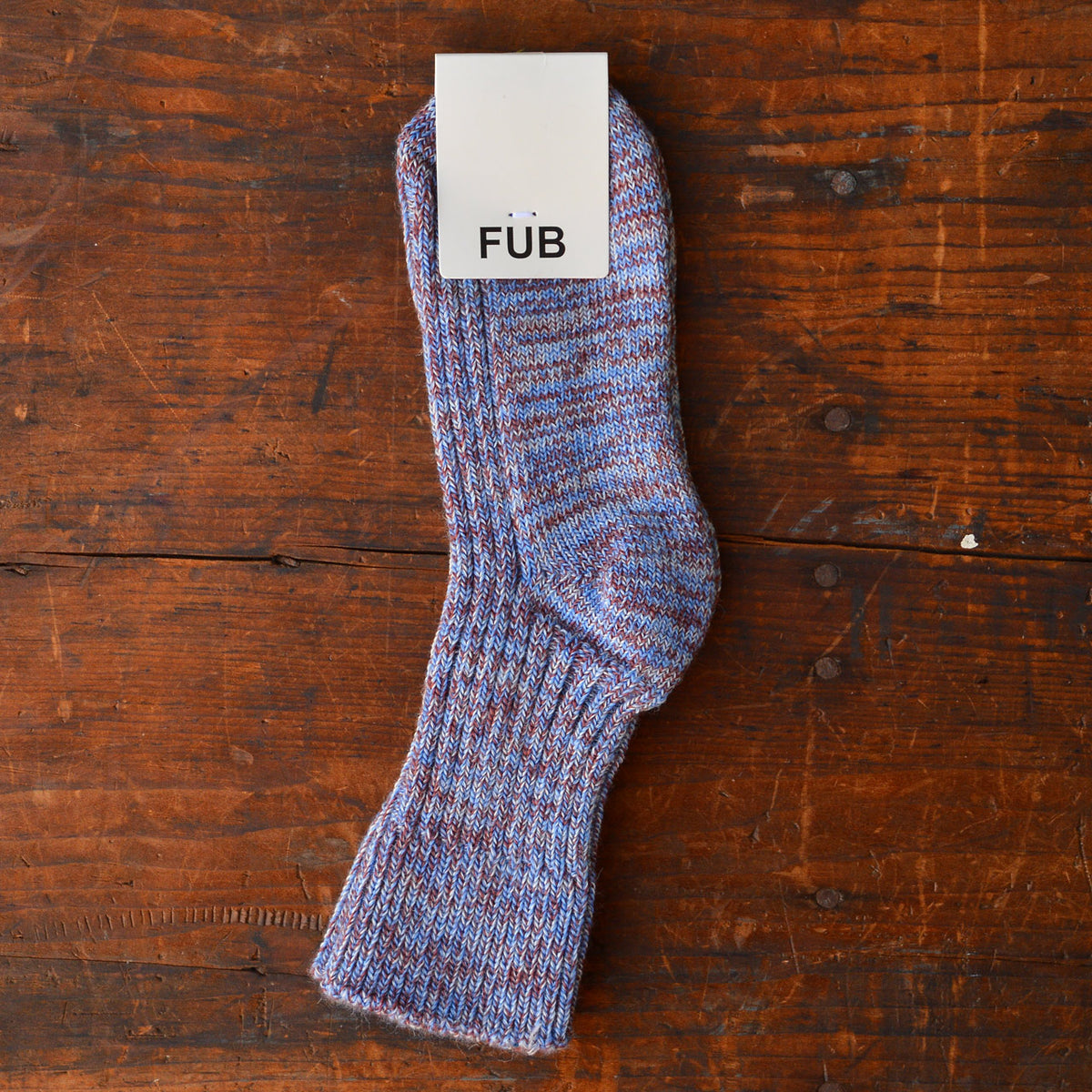 FUB Merino Wool Socks - AW25 Thick Melange Knit (Kids) *Last ones