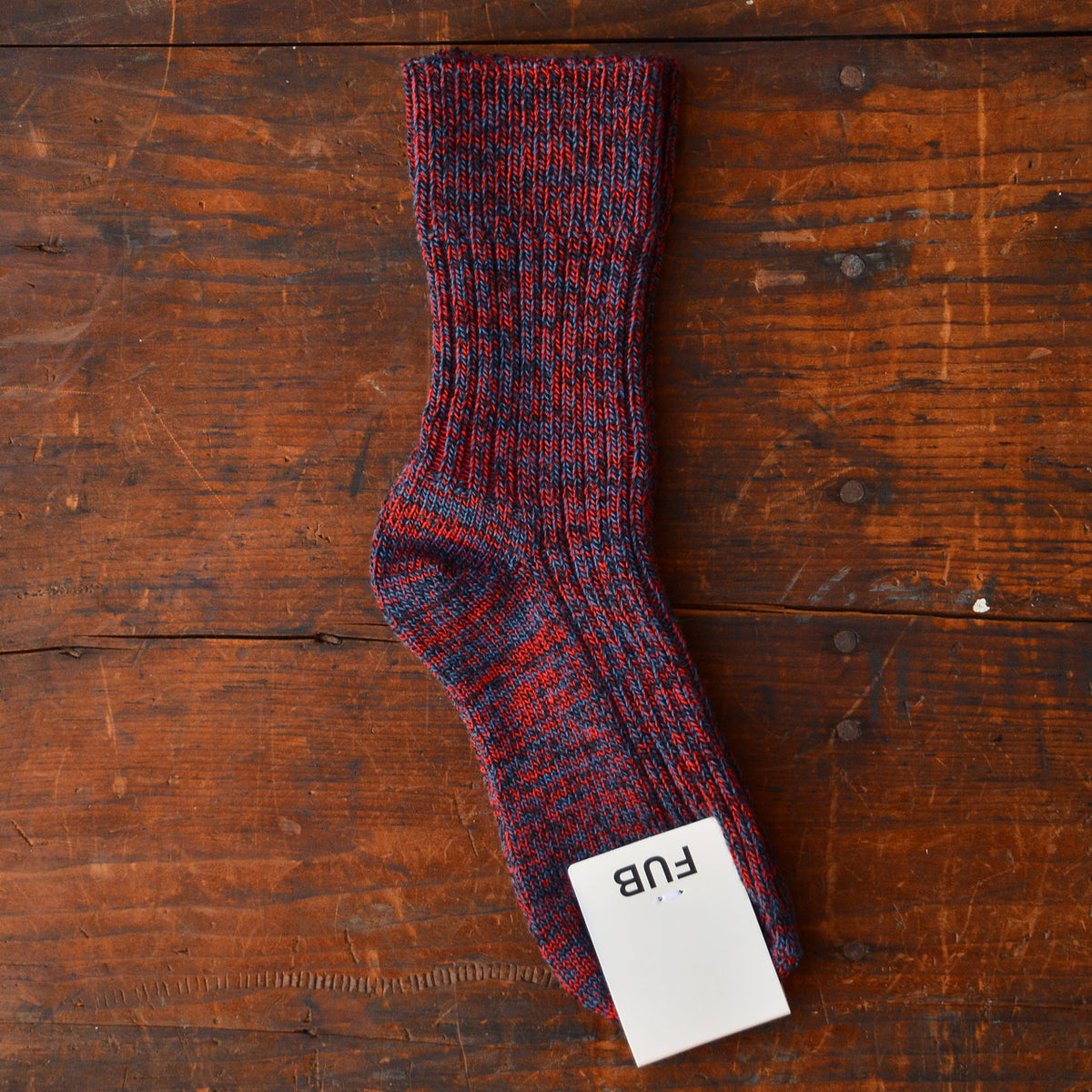 FUB Merino Wool Socks - AW25 Thick Melange Knit (Kids) *Last ones