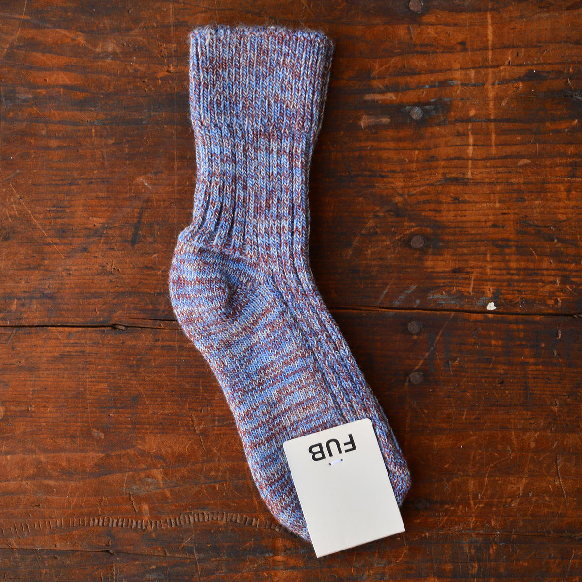 FUB Merino Wool Socks - AW25 Thick Melange Knit (Kids) *Last ones