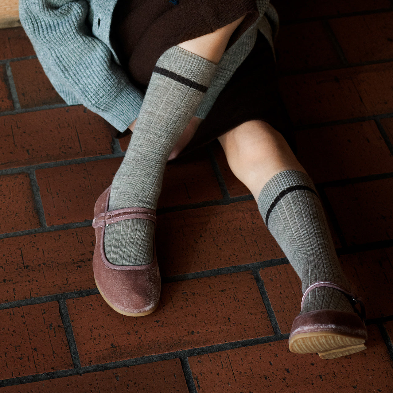 FUB Merino Wool Kneehighs - Indigo (Kids)