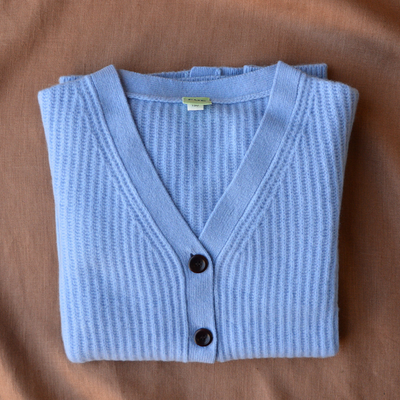 Women's Lambswool Cardigan - Sky (S)