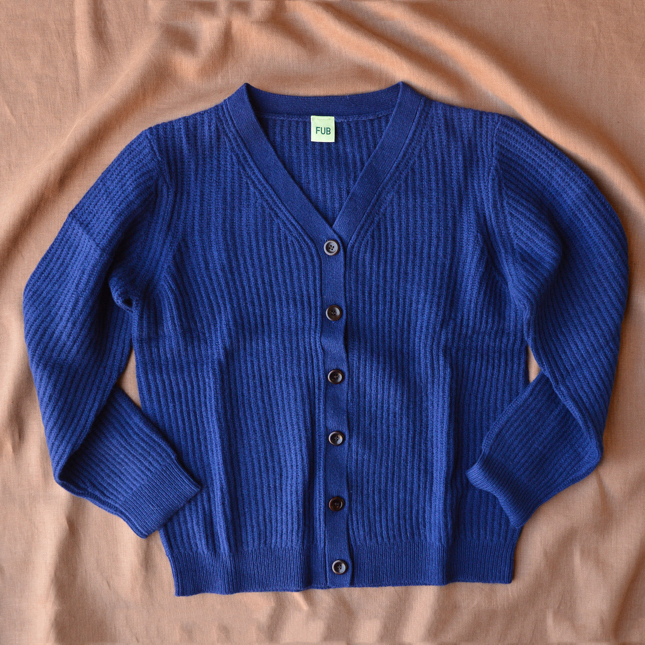 Women's Lambswool Cardigan - Royal Blue (S)