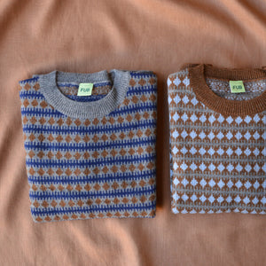 Jacquard Sweater - Lambswool - Amber (2-12y+)