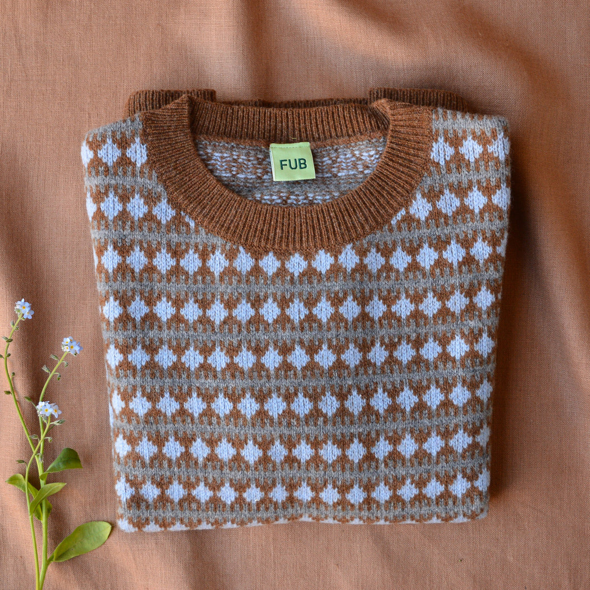 Jacquard Sweater - Lambswool - AW24 Amber (2-9y)