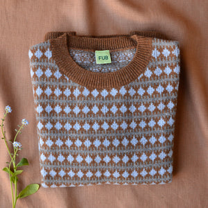 Jacquard Sweater - Lambswool - Amber (2-12y+)