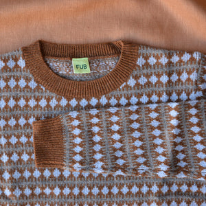 Jacquard Sweater - Lambswool - Amber (2-12y+)