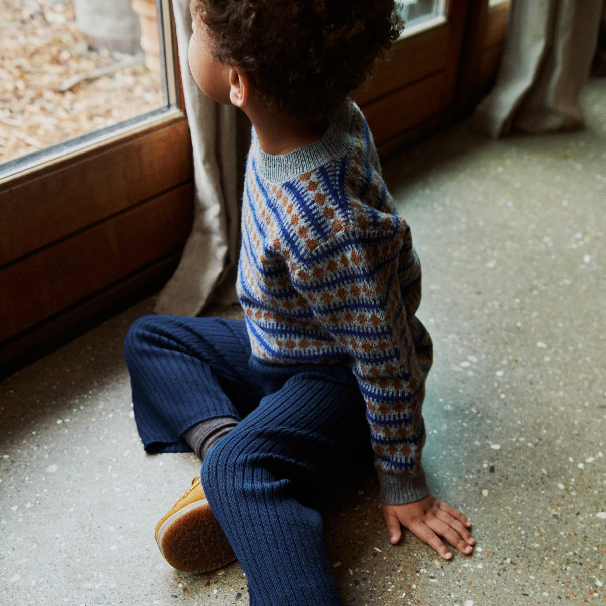 Jacquard Sweater - Lambswool - AW24 Amber (2-9y)