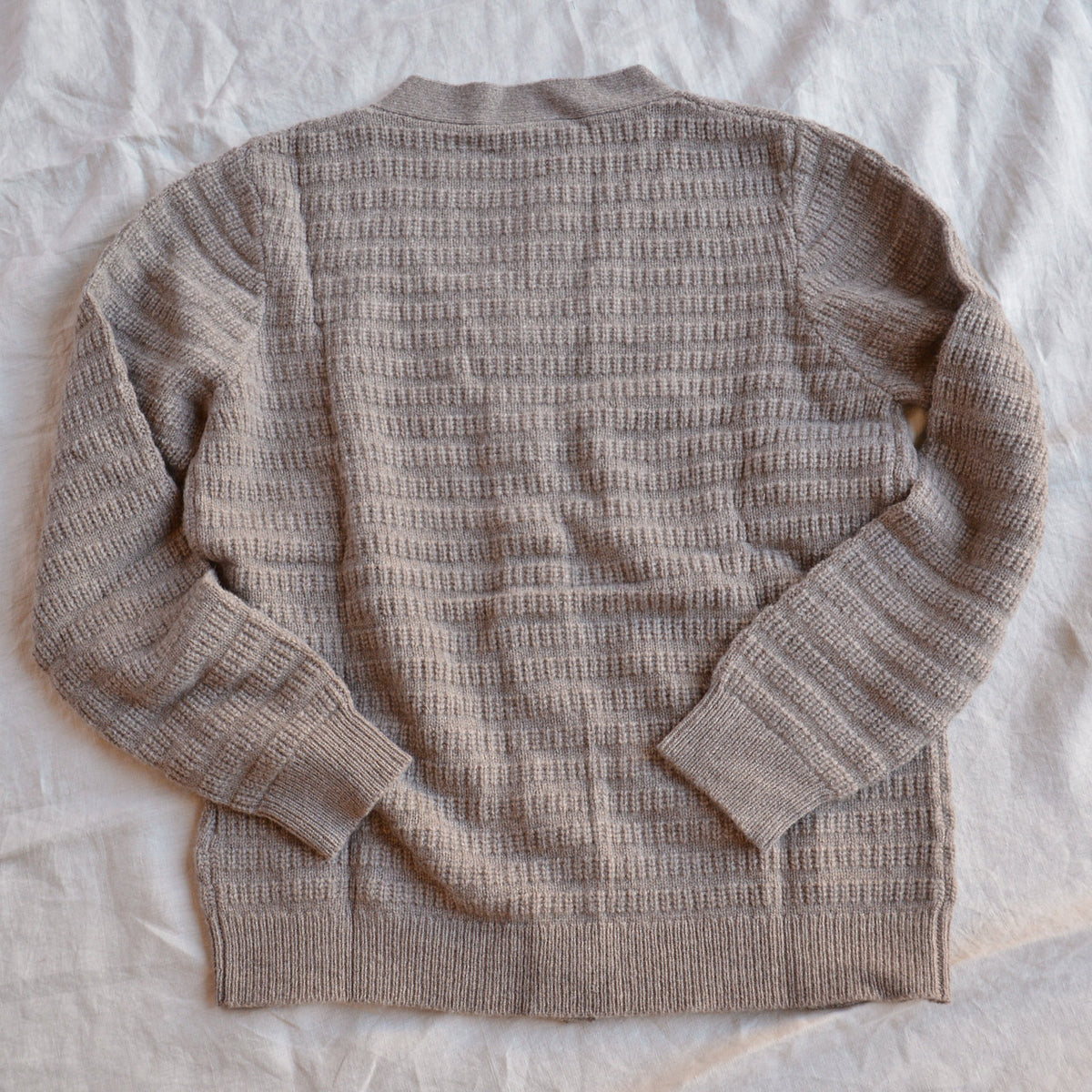 Women's Structure Cardigan - 100% Lambswool - Hazel Melange (Teens-Womens S) *Last One!