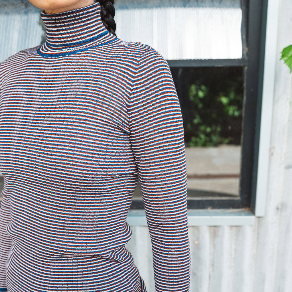 Child’s Rollneck Fine Rib Sweater - 100% Merino - Multi (2-12y+) *Returning 2026