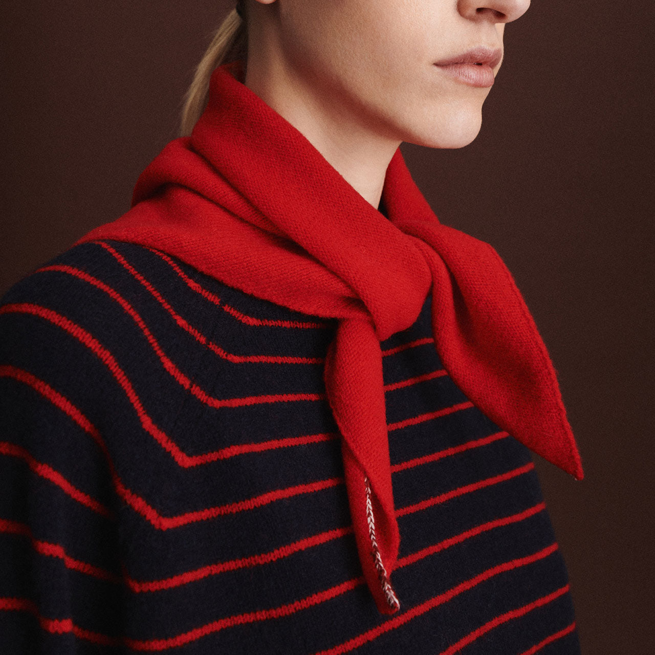 Women's Bandana Scarf - 100% Lambswool *Arriving 2026