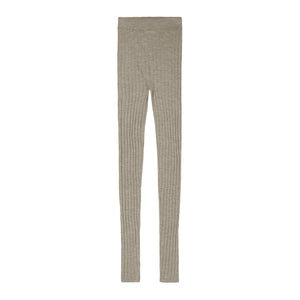 Women's Pointelle Leggings - 100% Merino - Oat Melange (S-L) *Arriving 2026