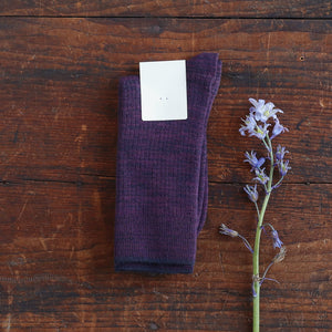 FUB Merino Wool Socks - Fine Melange Knit (Adults)