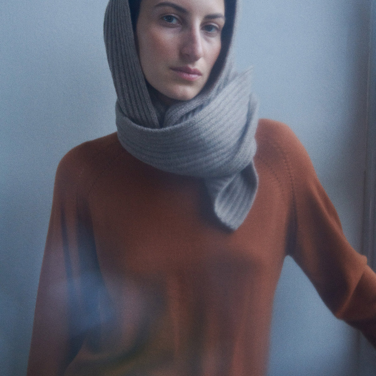 Women's Light Sweater - 100% Merino - Ochre Orange (S, M, L)