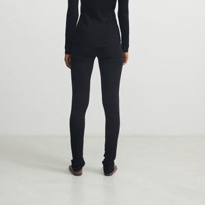Women's Rib Leggings - 100% Merino - Black (S, M, L)