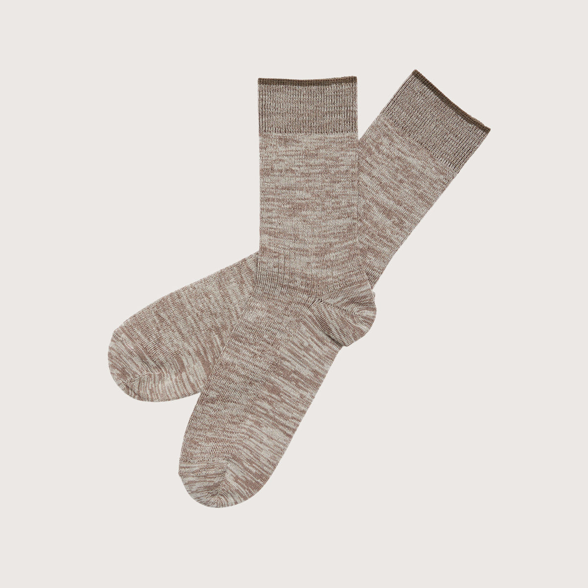 FUB Merino Wool Socks - Fine Melange Knit (Adults)