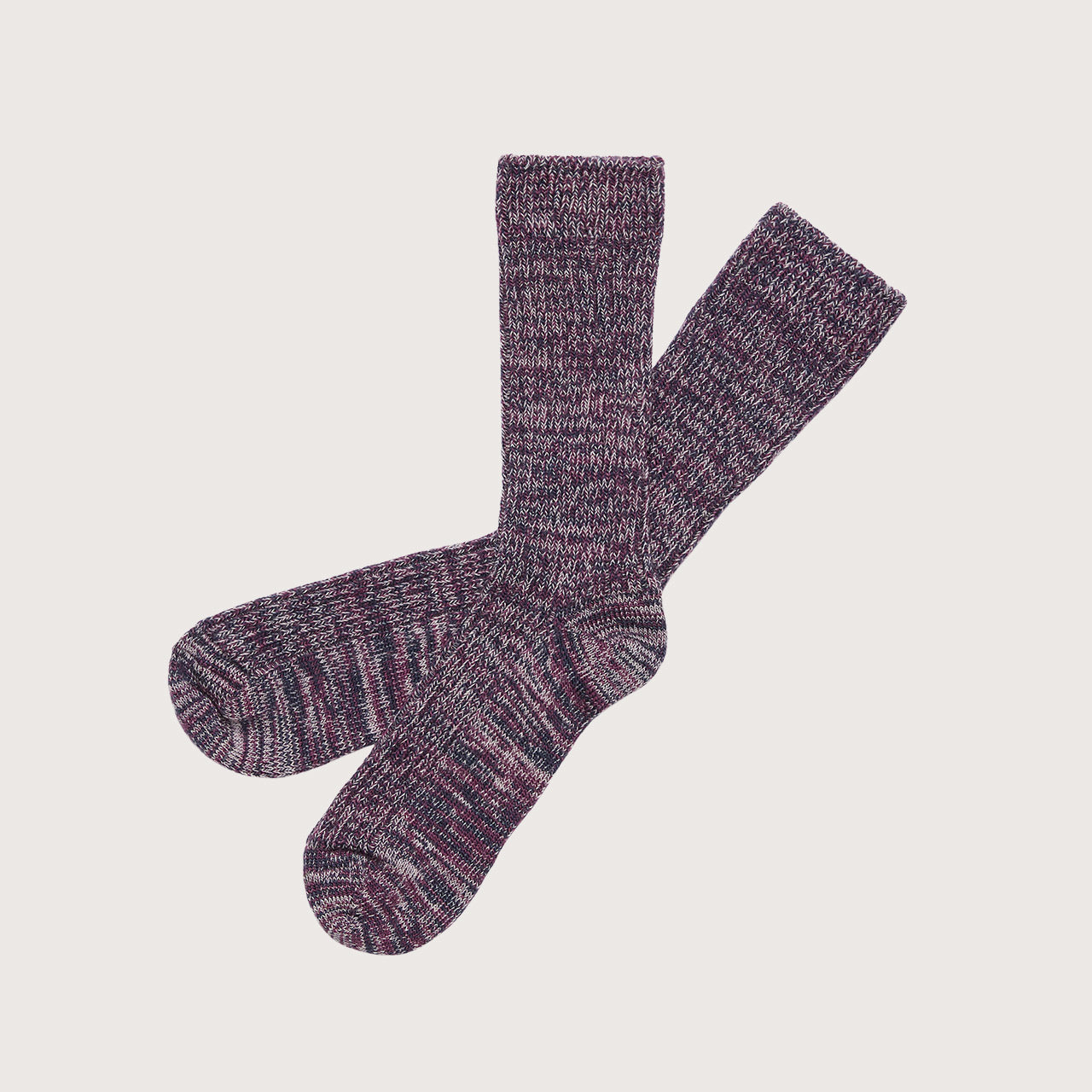 FUB Merino Wool Socks - Thick Melange Knit (Adults)