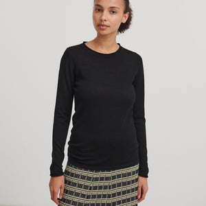 Women's Winter Blouse - 100% Merino - Black AW24 (XS-L) *Last ones