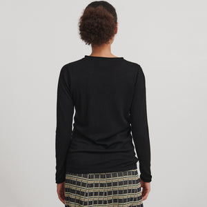 Women's Winter Blouse - 100% Merino - Black AW24 (XS-L) *Last ones