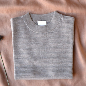 Women's Merino T-Shirt - Beige Melange (XS-XL)