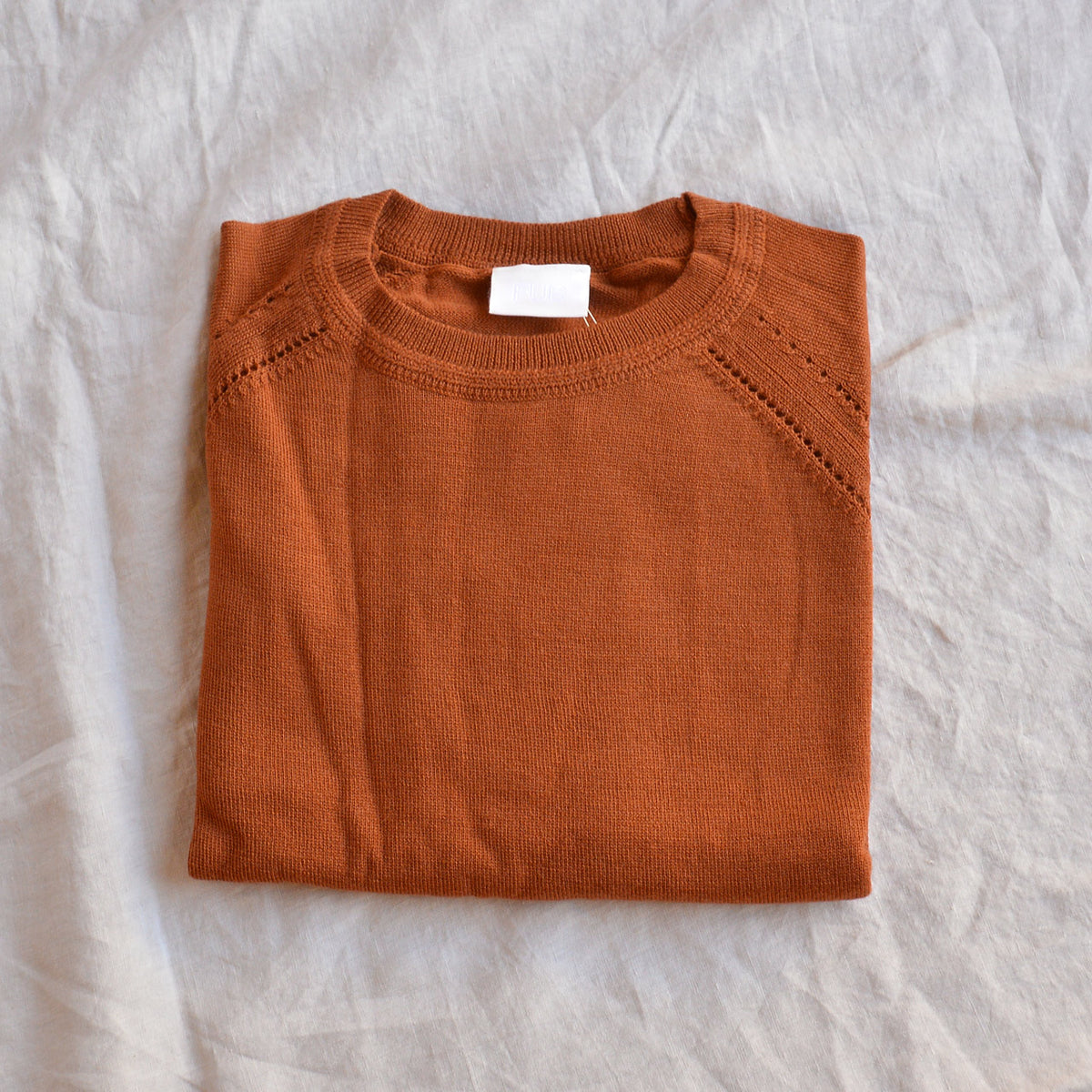 Women's Light Sweater - 100% Merino - Ochre Orange (S, M, L)