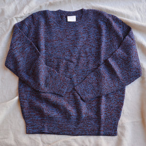 Women's Melange Sweater - 100% Merino - Deep Sky (S, M, L)