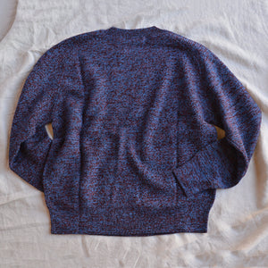 Women's Melange Sweater - 100% Merino - Deep Sky (S, M, L)