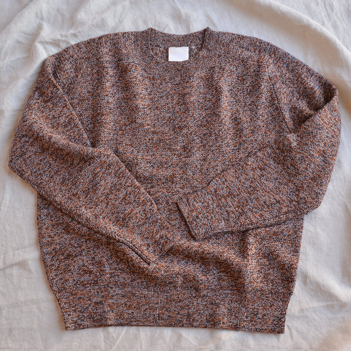 Women's Melange Sweater - 100% Merino - AW25 Ochre/Orange (S, M, L)