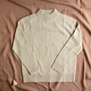 Women's Lambswool Sweater - Oatmeal (S) *Last One!