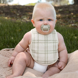 Baby Bibs - Undyed Organic Cotton (2 pack)