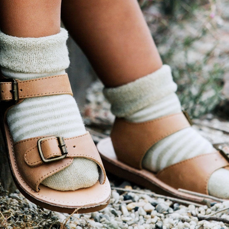 Baby Socks - Undyed Organic Heirloom Terry Cotton (0-18m) *3 pack