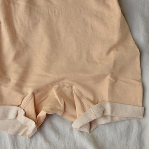 Fine French Terry Romper - Undyed Organic Heirloom Cotton (3-24m) *Last ones