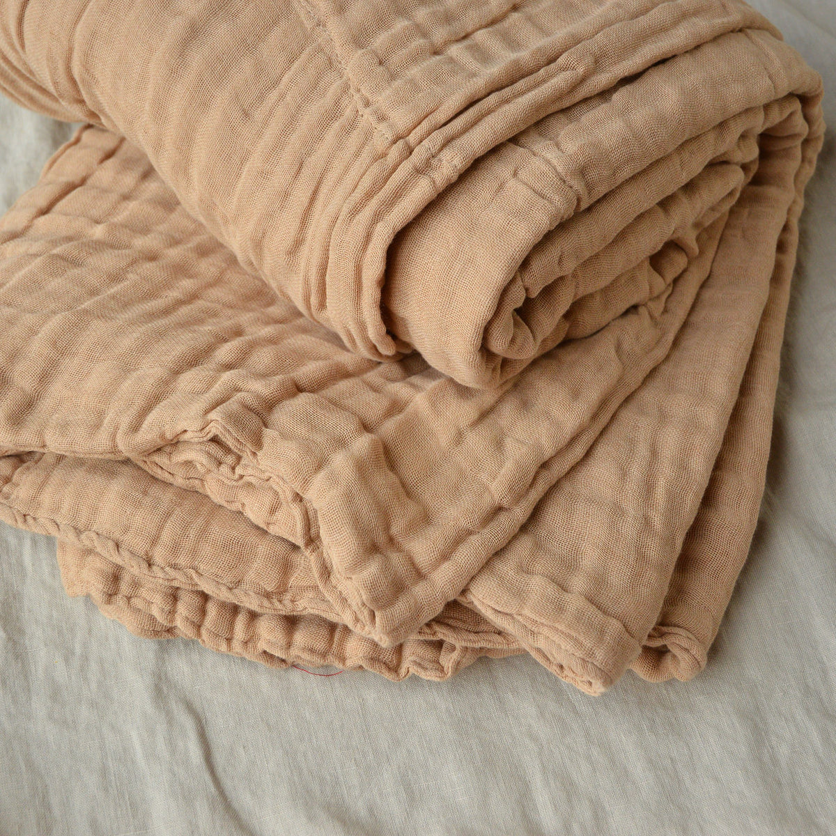 Muslin Blanket - Undyed Organic Heirloom Cotton (180x135cm)