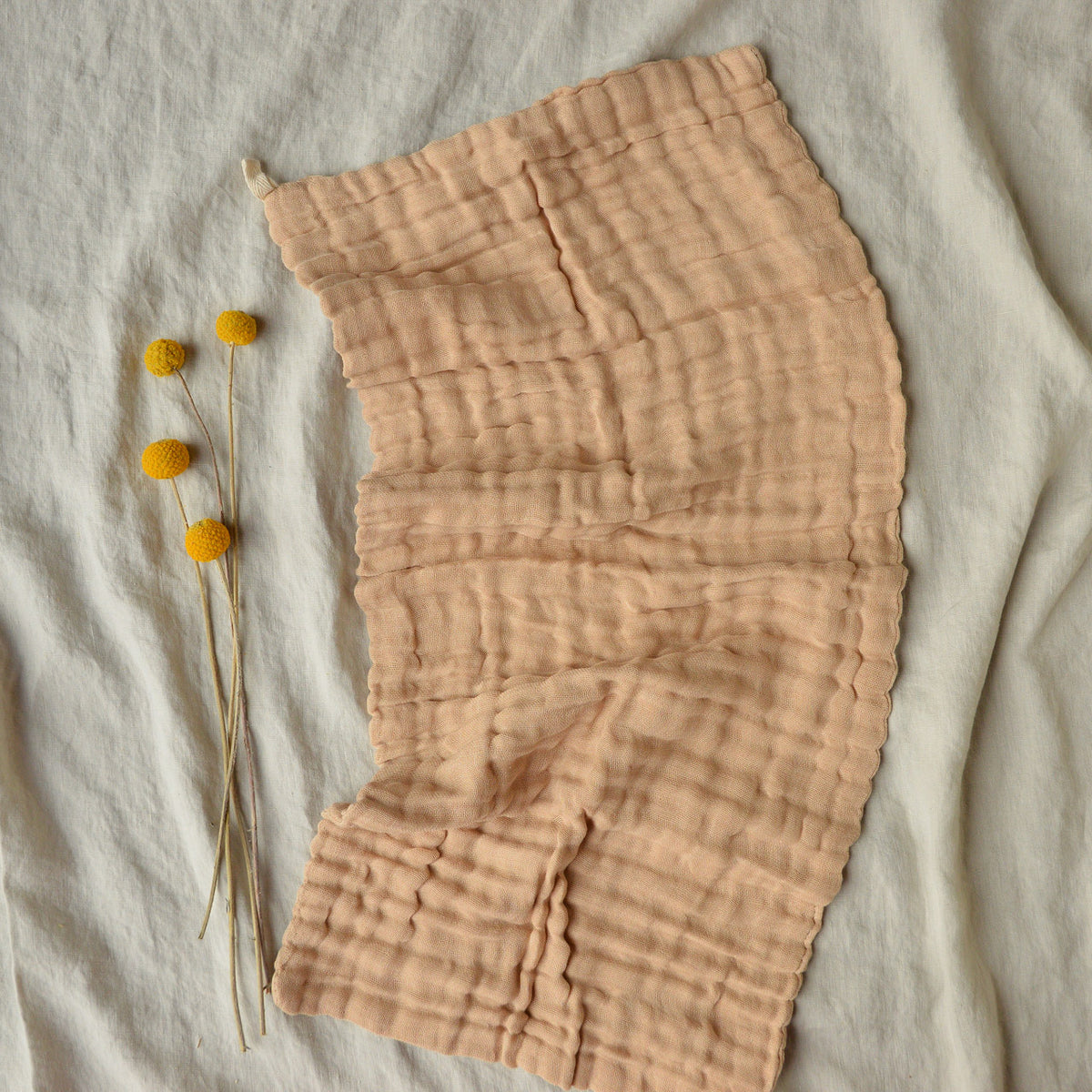 Muslin Burp/Wash Cloth - Undyed Organic Cotton (2 Pack)