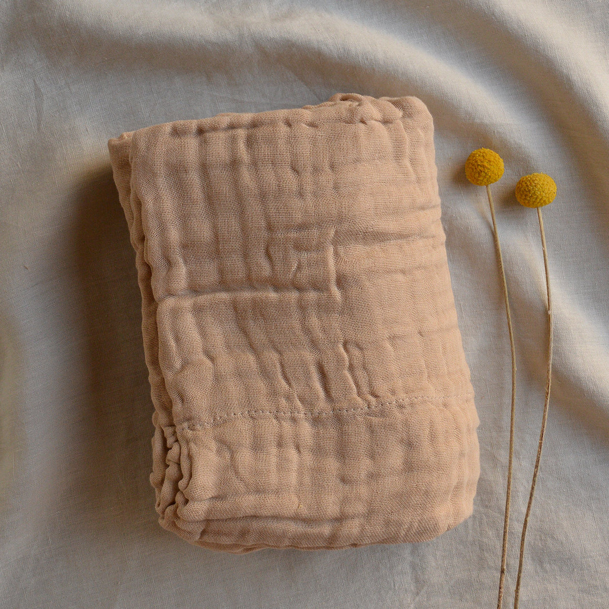 Muslin Wrap - Undyed Organic Cotton (100x100cm)