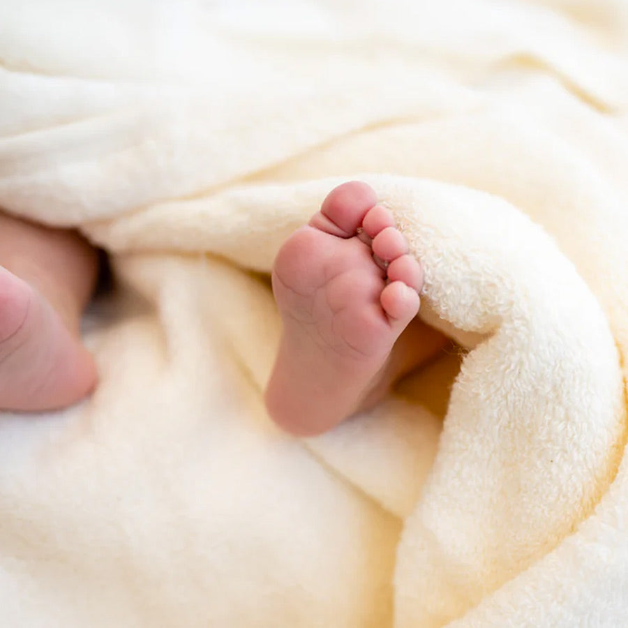 Organic Cotton Hooded Towel - Natural