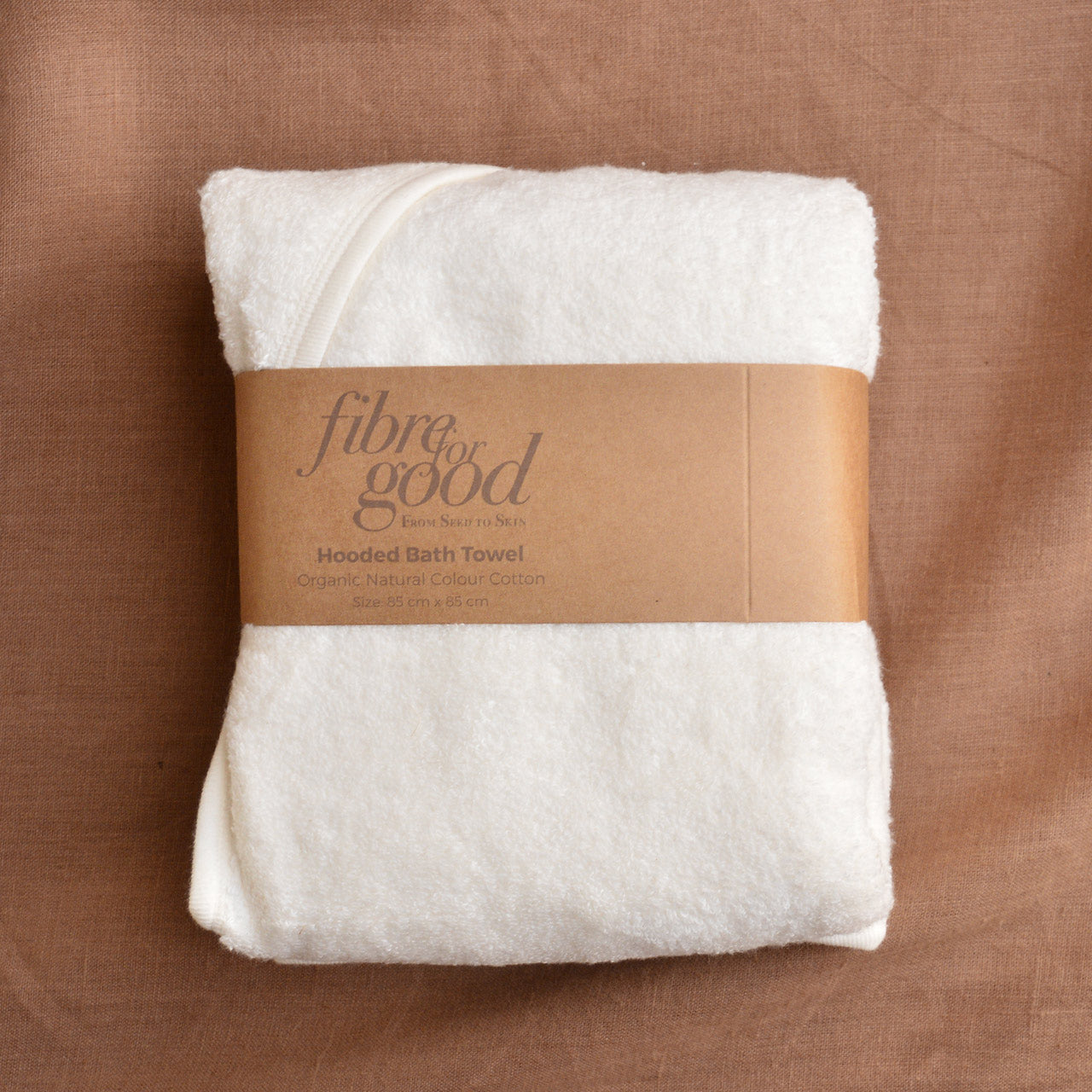 Organic Cotton Hooded Towel - Natural