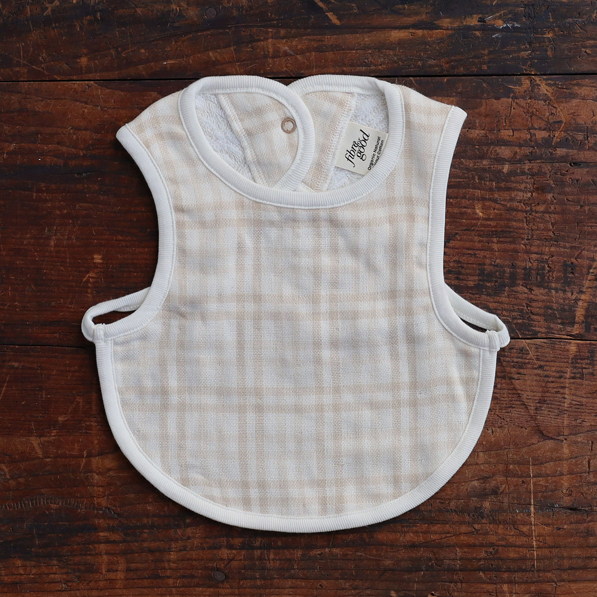 Baby Bibs - Undyed Organic Cotton (2 pack)