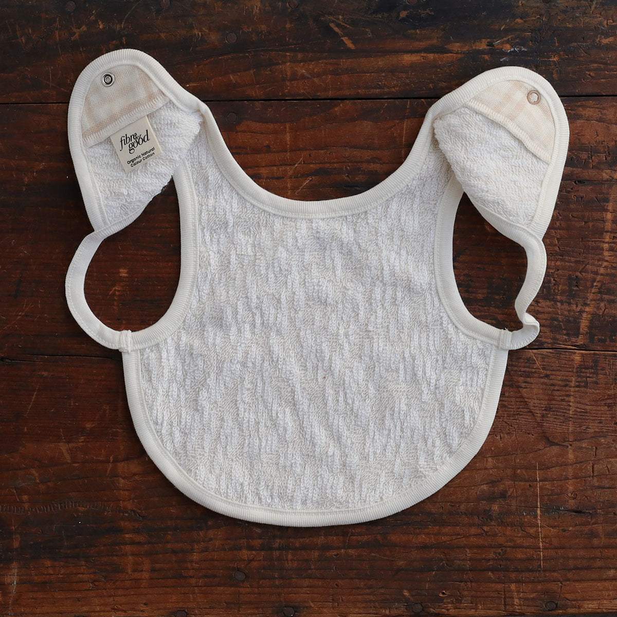 Baby Bibs - Undyed Organic Cotton (2 pack)