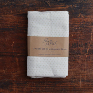 Jacquard Double Jersey Blanket - Undyed Organic Heirloom Cotton (110x90cm)