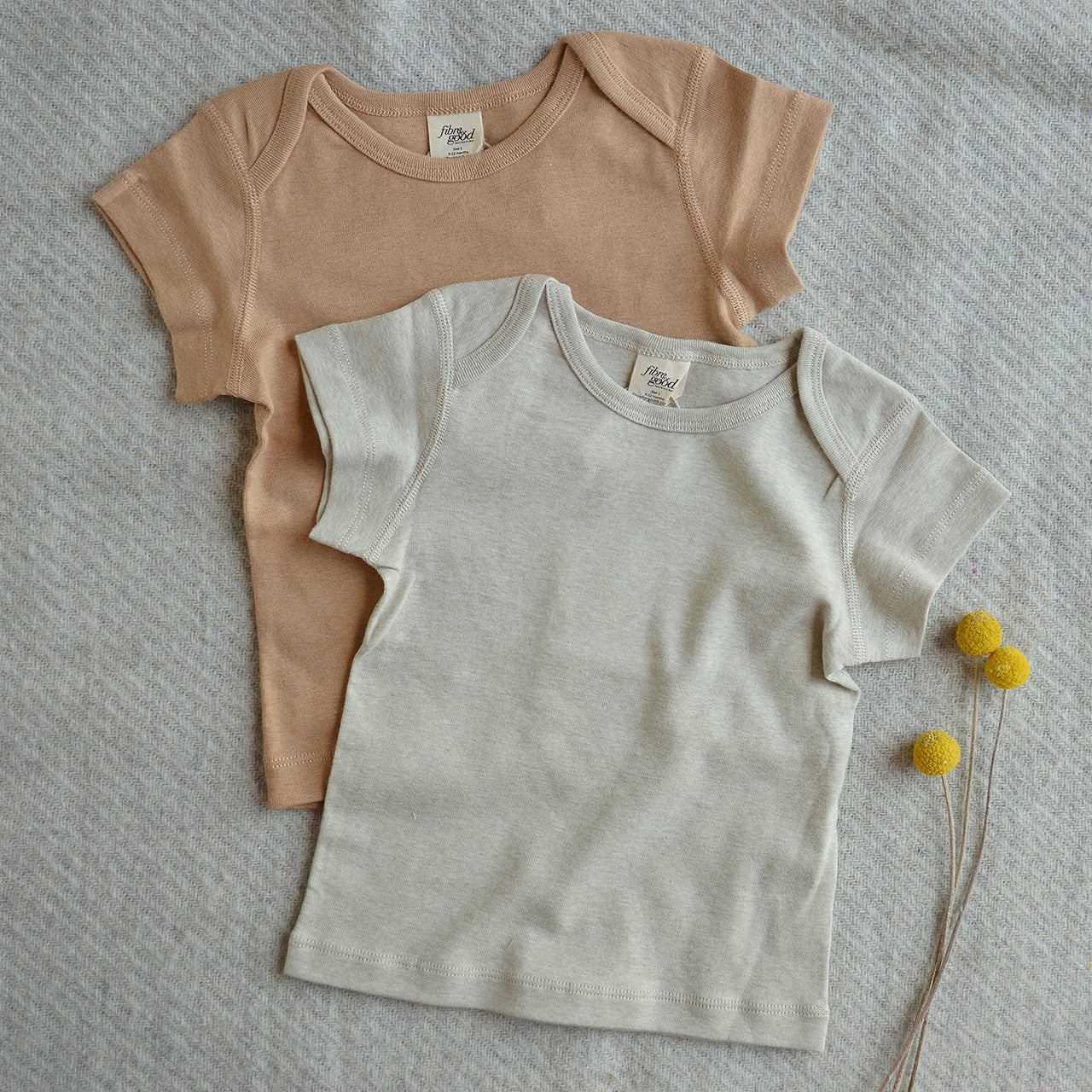 Baby T-Shirt - Undyed Organic Heirloom Cotton (Newborn-24m)