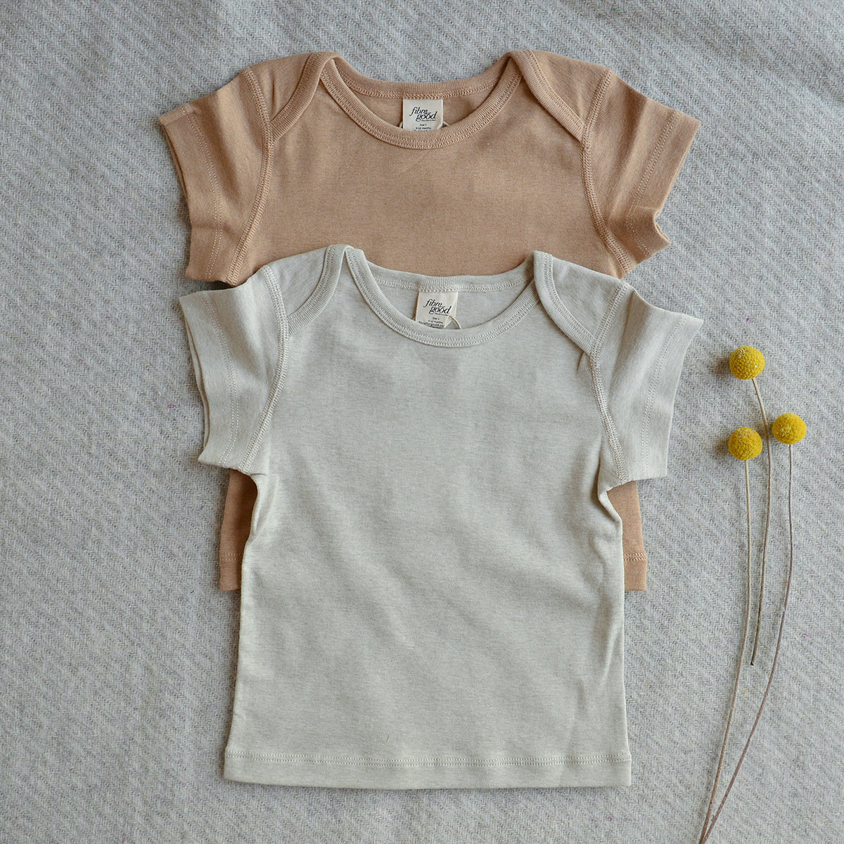 Baby T-Shirt - Undyed Organic Heirloom Cotton (Newborn-24m)